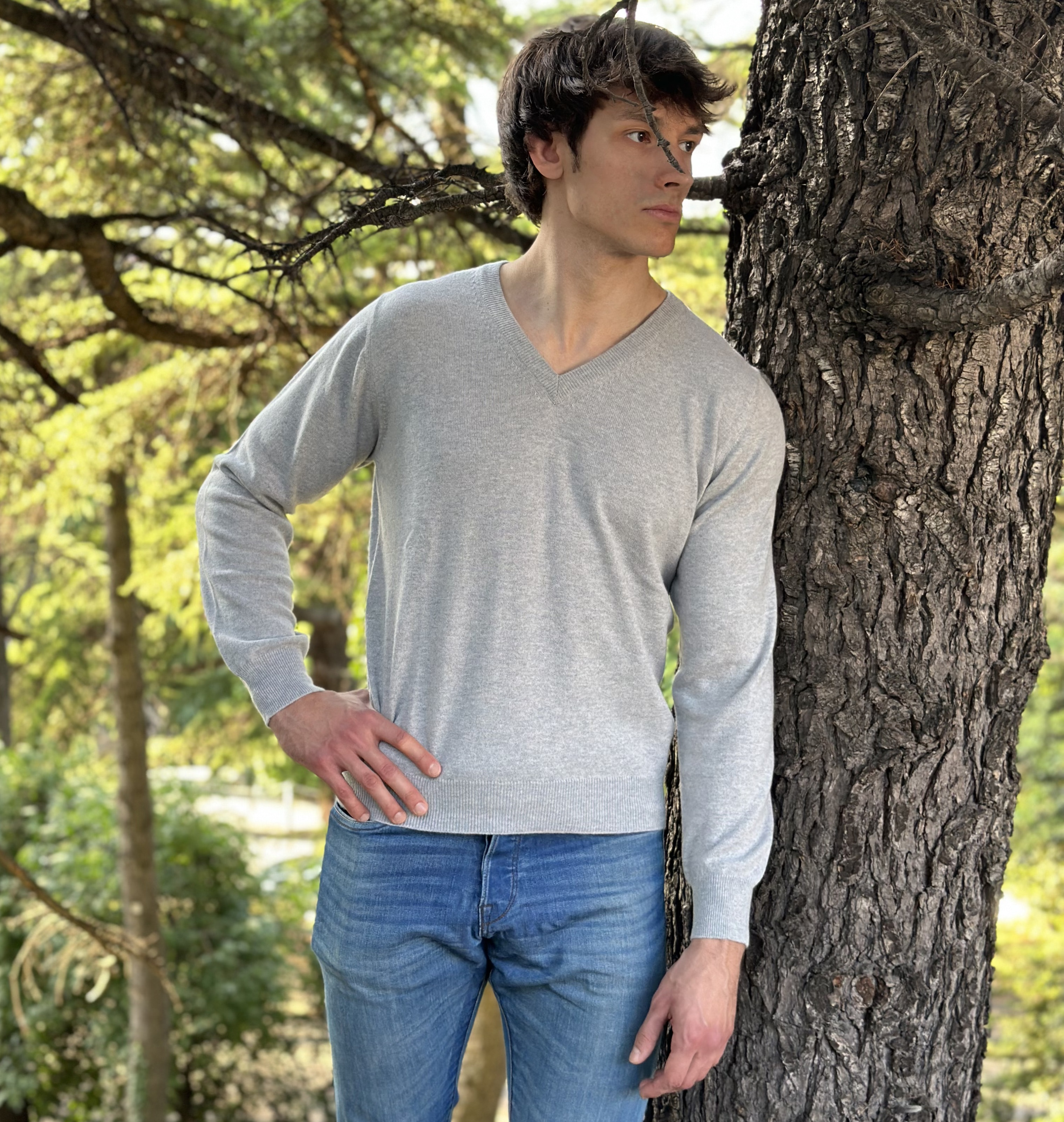 maglia perfetta scollo a v